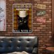 thumbnail image 4 of Hierro Vintage Placa de metal Gato Papel de liar Pintura rectangular 20x30cm Negro, 4 of 9