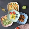 thumbnail image 7 of 4Pcs-5.6"Lightweight Wheat Straw Plates-Degradable Lightweight Wheat Straw Plates,Unbreakable Dinner Plates, Dishwasher & Microwave Safe, BPA Free, 7 of 7