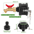 thumbnail image 2 of IBC Tote Adapter,2 Inch Cam Lock for 275-330 Gallon IBC Tote Tank,IBC Tote to Garden Hose Adapter with Brass Hose Faucet, 2 of 5