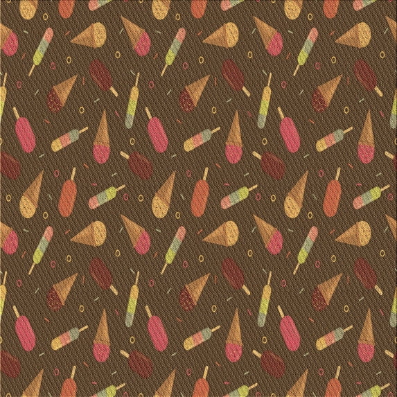 Ahgly Company Machine Washable Indoor Square Transitional Red Brown Area Rugs, 7' Square