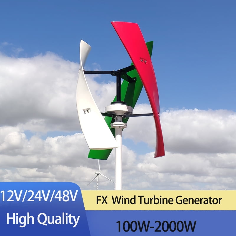 Energy Windmill 400w 600w 800w Vertical Axis Permanent Maglev Wind Turbine Generator 12v 24v 48v With MPPT Controller