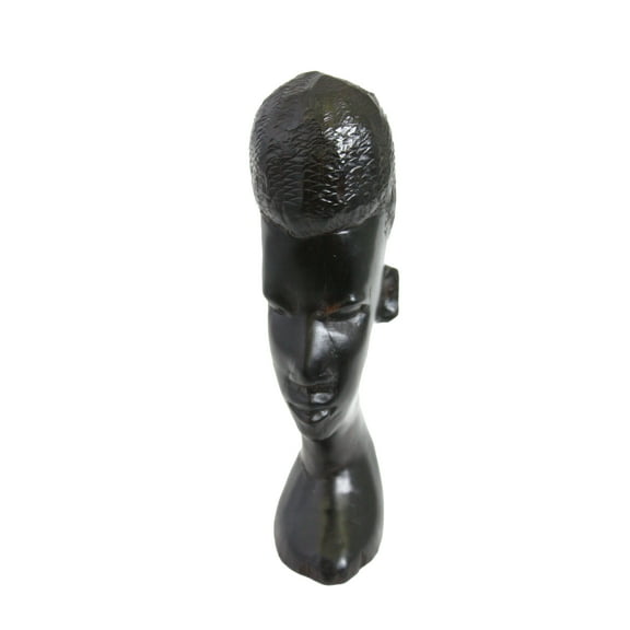 Hardwood Collectible Figurine Makonde Head in Ebony