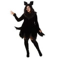 thumbnail image 1 of Women's Plus Size Black Wolf Costume, 1 of 2