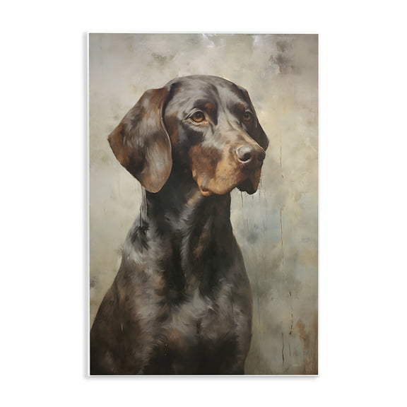 Stupell Industries Brown Labrador Visage Animals & Insects Painting Unframed Art Print Wall Art, 10 x 15