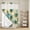 Yellow, variant on Tropical Plants No Hook Shower Curtain with Snap in Liner, Waterproof Fabric Shower Curtains, Summer Coastal Beach Coconut Tree Green Shower Curtain Set Top See Through for Bathroom 72"x78"
