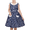 Navy Blue Dot, variant on Girls Dress Blue Polka Dot Pocket Pleated School Summer Sleeveless Cotton 6 Years