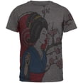 thumbnail image 1 of Geisha Blossom All Over Dark Heather Soft Adult T-Shirt - X-Large, 1 of 1