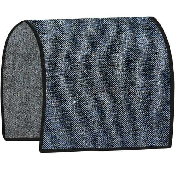shiyou-Linen Armrest Cover for Recliner Sofa Arm Slipcover with Anti-Slip for Living Room Couch Loveseat Linen Look Armrest Pod Covers for Chairs Sofa Arm Protector for Pets, Set of 2, Dark Blue
