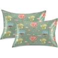 thumbnail image 2 of GZHJMY Cute Dragon Satin Pillowcase for Hair and Skin, Soft and Cozy Cooling Smooth Pillow Cover with Envelop Closure, Standard Size 20x26in Home Decor, 2 of 7