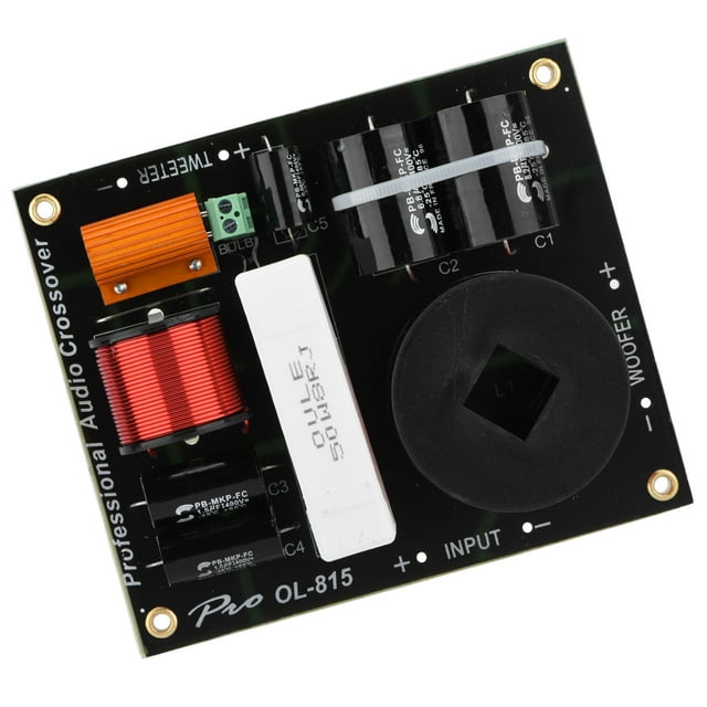 Speaker Divider, Frequency Divider, 2-way Crossover Filter, 4 Ohms With Aluminum For All 12-18inch Stage Professional High Power Speaker