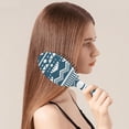 thumbnail image 3 of Abstract Pattern Hair Brush with Wooden Handle, Colorful Boho Style Soft Bristle Paddle Detangler for Curly, Straight, Wavy Hair, 3 of 8
