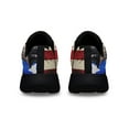 thumbnail image 4 of Puerto Rico American flag Shoes Sneakers for Women Men Black Size 10.5, 4 of 7