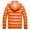 Orange, variant on RKSTN Puffer Jacket Men Winter Fashion Hat Removable Long Sleeve Down Jacket Solid Color Thickening Warm Cotton Padded Coat