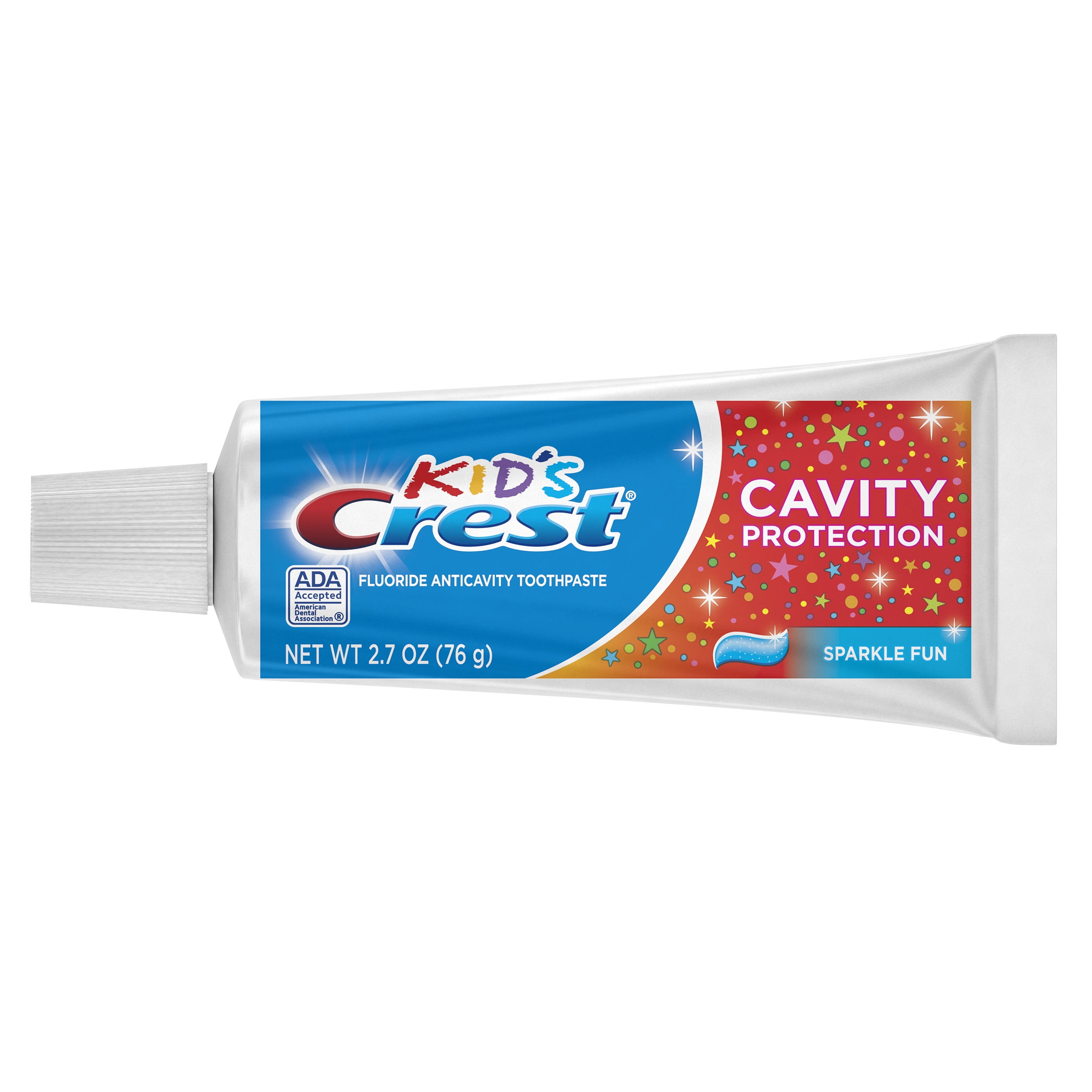 Crest Kid's Cavity Protection Toothpaste for Kids (children and toddlers 2+), Sparkle Fun Flavor, 2.7 ounces