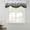 Black, variant on Aqua White Ombre Tie Up Valance Curtains for Windows, Kitchen Curtains Window Treatments, Chic Modern Funny Abstract Striped Art Short Window Shades Valances for Bedroom Bathroom Cafe 42"x12"