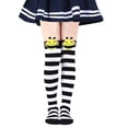 thumbnail image 2 of Caoirhny Halloween Knee High Socks Cosplay Striped Stockings for Halloween Girls Bee Costume, 2 of 6