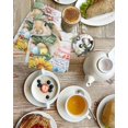 thumbnail image 4 of Spring Easter Kitchen Dish Towels for Drying Dishes Set of 2, Watercolor Floral Rabbits Eggs Butterflies Wood Waffle Weave Microfiber Hand Tea Bathroom Towels Quick Dry & Absorbent Towel 15.7x23.6, 4 of 7