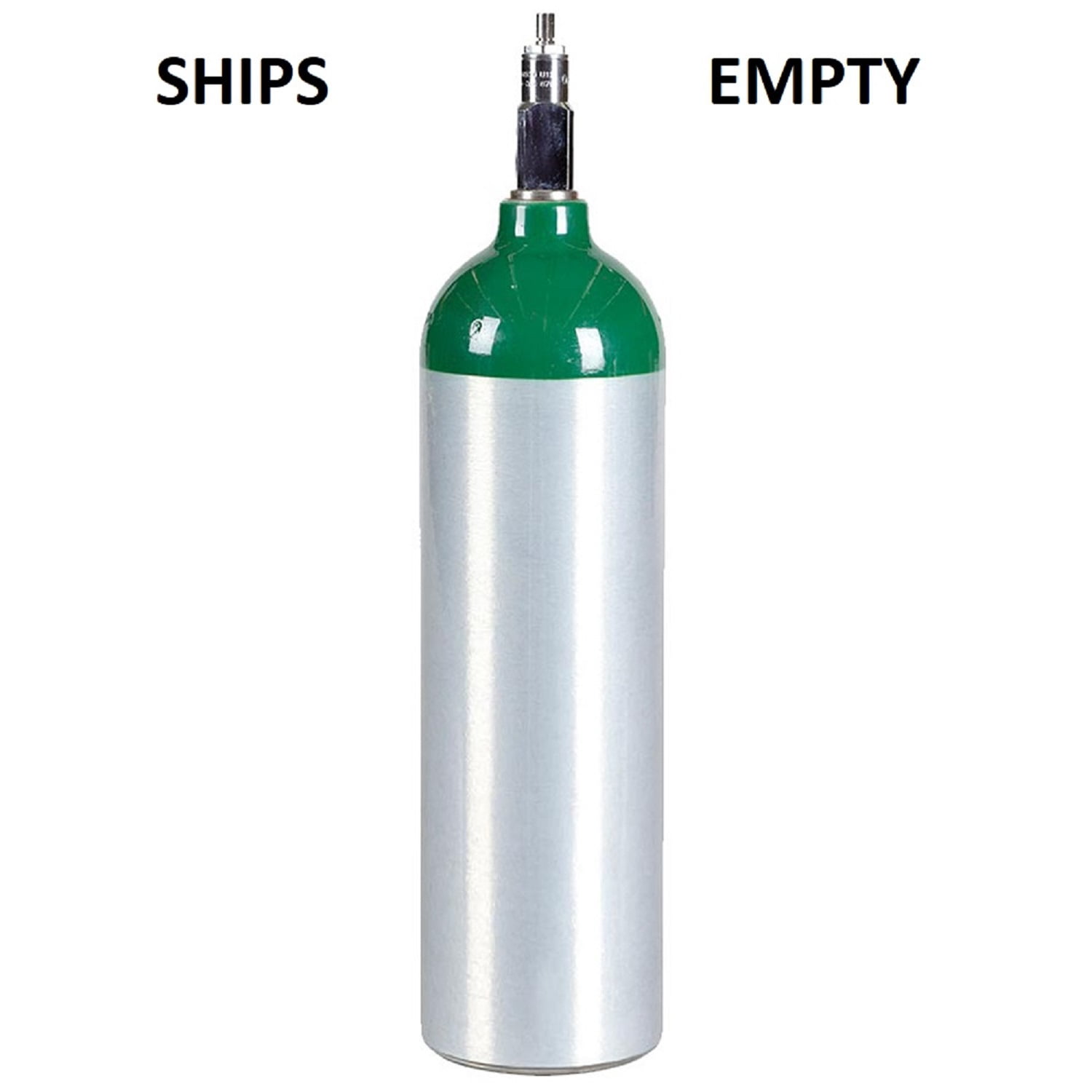 New Medical Oxygen Jumbo D Aluminum Cylinder CGA870 Ships Empty