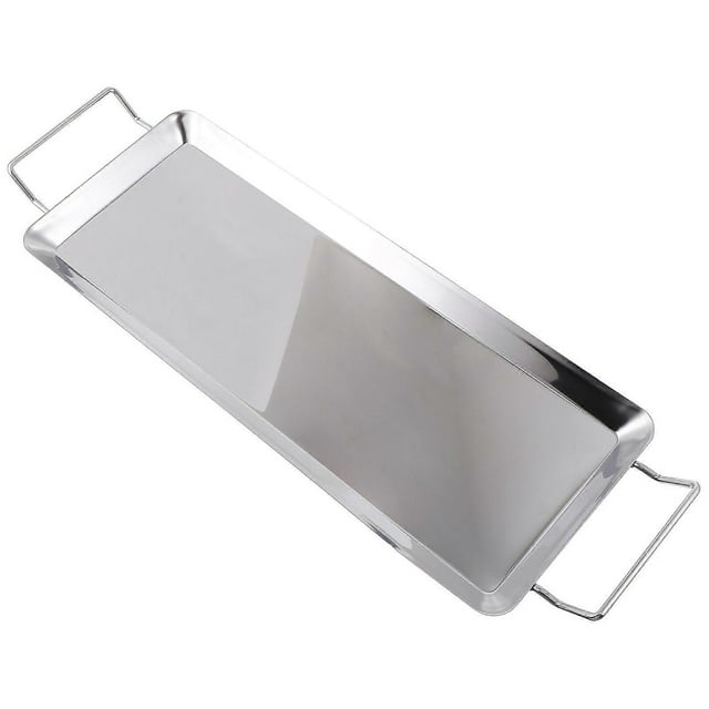 1pc Outdoor Barbecue Grill Plate BBQ Non-stick Grill Pan Picnic Accessories