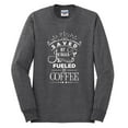 thumbnail image 2 of Wild Bobby Saved By Jesus Fueled By Coffee Inspirational/Christian Men Long Sleeve Shirt, Heather Black, XX-Large, 2 of 5