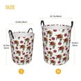 thumbnail image 5 of ZICANCN Flowers Flora Laundry Basket Organizer , Dirty Clothes Hamper for Bathroom Kids Girls Boys Laundry Hamper Small, 5 of 8