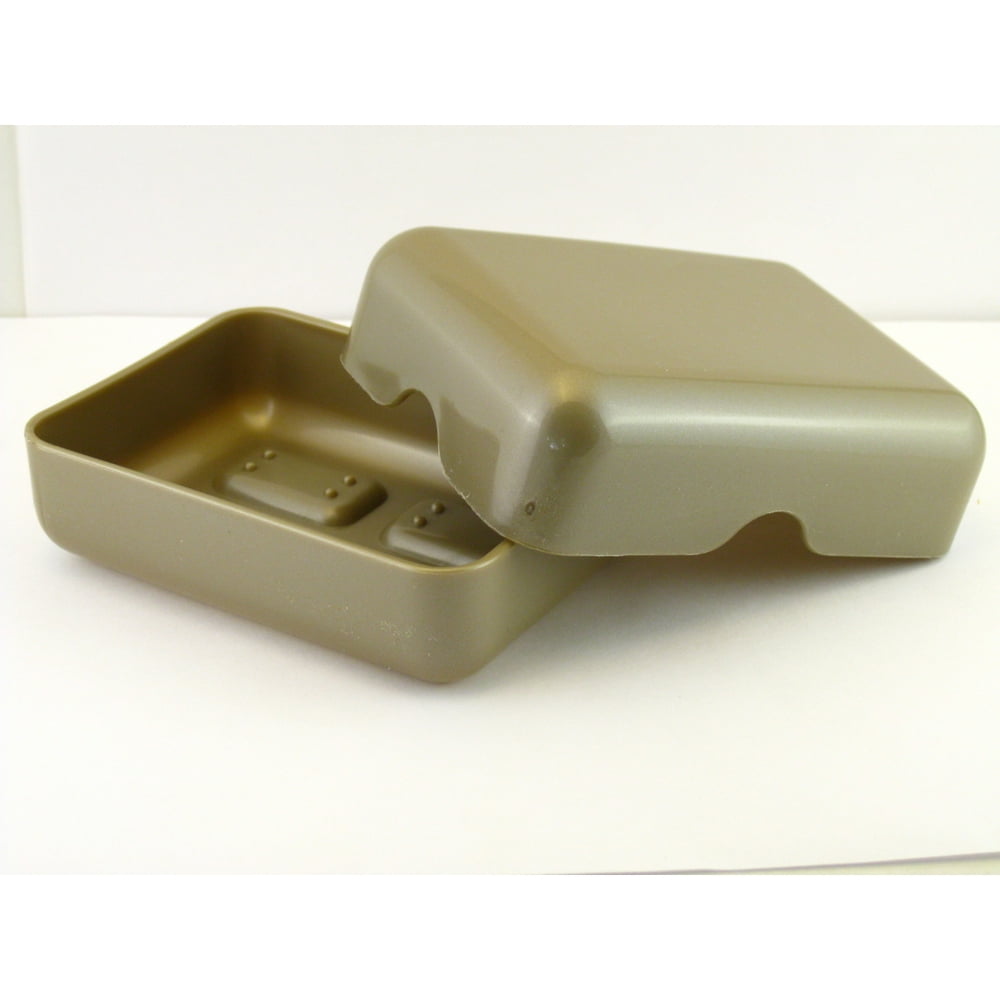 Goody Plastic Travel Soap Dish (Tan)