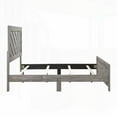thumbnail image 6 of Queen Size Wooden Platform Bed Frame with Gray Finish, No Box Spring Needed for Main Bedroom, 6 of 9