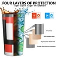 thumbnail image 3 of Red and Black Modern Art Geometric 10oz Tumblers Stainless Steel Tumbler with Lid and Straw,Vacuum Insulated Double Wall Travel Tumbler Cups with Cleaning Brush for Coffee, Tea, 3 of 4
