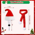 thumbnail image 2 of Dalrosia 12PCS Christmas Pet Chicken Hat Scarf Bowtie Set Mini Santa Plaid Hat Scarf Xmas Small Animal Red Green Gray Hat with Adjustable Chin Strap for Hen Bunny Guinea Pig Hamster, 2 of 7