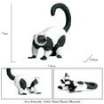 thumbnail image 4 of Ksopiavobs Realistic Animal Figures Ruffed Lemur Figurines, Science Project, Cake Topper, Early Educational Toys Birthday for Toddlers Kids Age 3 4 5, 4 of 4