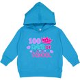 thumbnail image 2 of Inktastic 100 Days of School in Pink and Purple with Crown Toddler Hoodie, 2 of 4