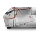 thumbnail image 3 of Japanese Soft Flannel Fleece Throw Blanket, Koi Carp Fish Couple Swimming Cherry Blossom Sakura Branch Culture Design, Cozy Plush for Indoor and Outdoor Use, 70" x 90", Orange Grey, by Ambesonne, 3 of 6