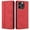 Red, variant on for iPhone 13 Pro (Non iPhone 13 6.1 5G) Wallet case, Credit Card Holder, Flip Book PU Leather Phone case Shockproof Cover Cellphone Women Men for Apple iPhone 13 Pro case Wallet,Brown