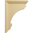 thumbnail image 3 of Ekena Millwork 2 1/2"W x 7"D x 10"H Large Thompson Wood Bracket, Alder (2-Pack), 3 of 4