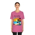 thumbnail image 4 of Paradise Unisex Jersey Short Sleeve Tee Beach Palms Ocean, 4 of 8