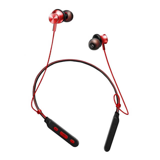 Auriculares Inalámbricos Bluetooth Deporte Auriculares con Banda para El Cuello rojo Sunnimix Auriculares con banda para el cuello