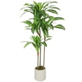 thumbnail image 1 of HOMCOM 4FT Artificial Dracaena Tree, Lifelike Fake Plant for Home Decor, 1 of 10