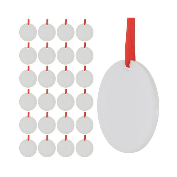 Craft Express Sublimation Printing Ornament - Acrylic Circle, 3", Pkg of 25