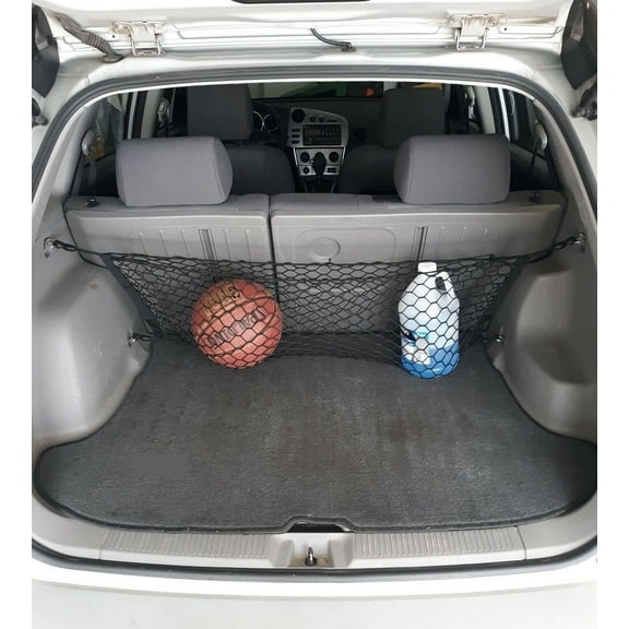 EACCESSORIES EA Trunk Organizer Cargo Net for TOYOTA MATRIX 2003-2014 – Envelope Style Cargo Net for Wagon – Premium Mesh Car Trunk Organizer Vehicle Carrier Storage – Compatible with TOYOTA MATRIX