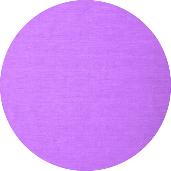 Ahgly Company Indoor Round Abstract Purple Contemporary Area Rugs, 7' Round