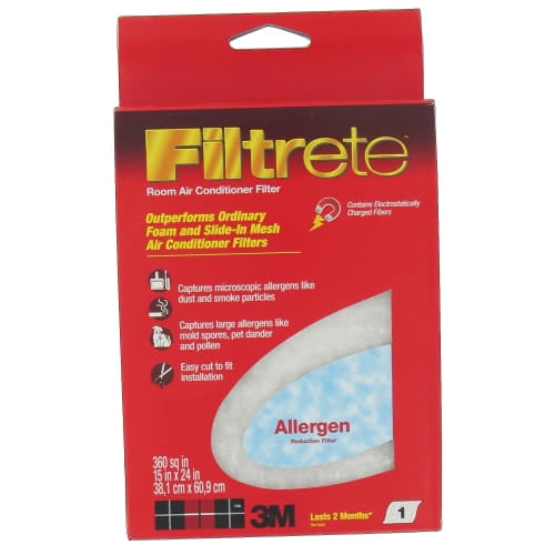 Filtrete by 3M 9808 Electrostatic 15" X 24" Cut to Fit Air Conditioner