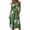 Green#6, variant on Levmjia Women's Floral Print Dress Sleeveless V Neck Button Down A Line Midi Dress Casual Summer Beach Vacation Dress with Pockets