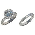 thumbnail image 1 of serony Round Diamond Ring Set Elegant Bridal Engagement Wedding Band Ring Set Anniversary Gift Type 2, 1 of 9