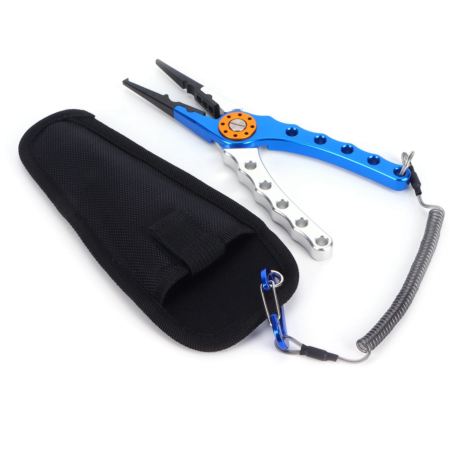 Blue Silver Fishing Lure Pliers Tongs Multifunction Aluminum Alloy Hook Remover Tool Equipment