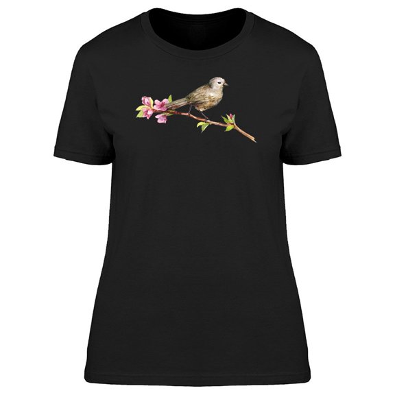 Florl Bird On A Branch Tee Women's -Image by Shutterstock