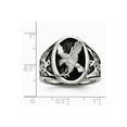 thumbnail image 6 of Stainless Steel Polished Enameled Eagle Ring Size: 11; for Adults and Teens; for Women and Men, 6 of 6