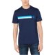 thumbnail image 1 of Calvin Klein - Camiseta grÃ¡fica con rayas degradadas para hombre, azul, XXL Calvin Klein Camiseta grÃ¡fica, 1 of 1