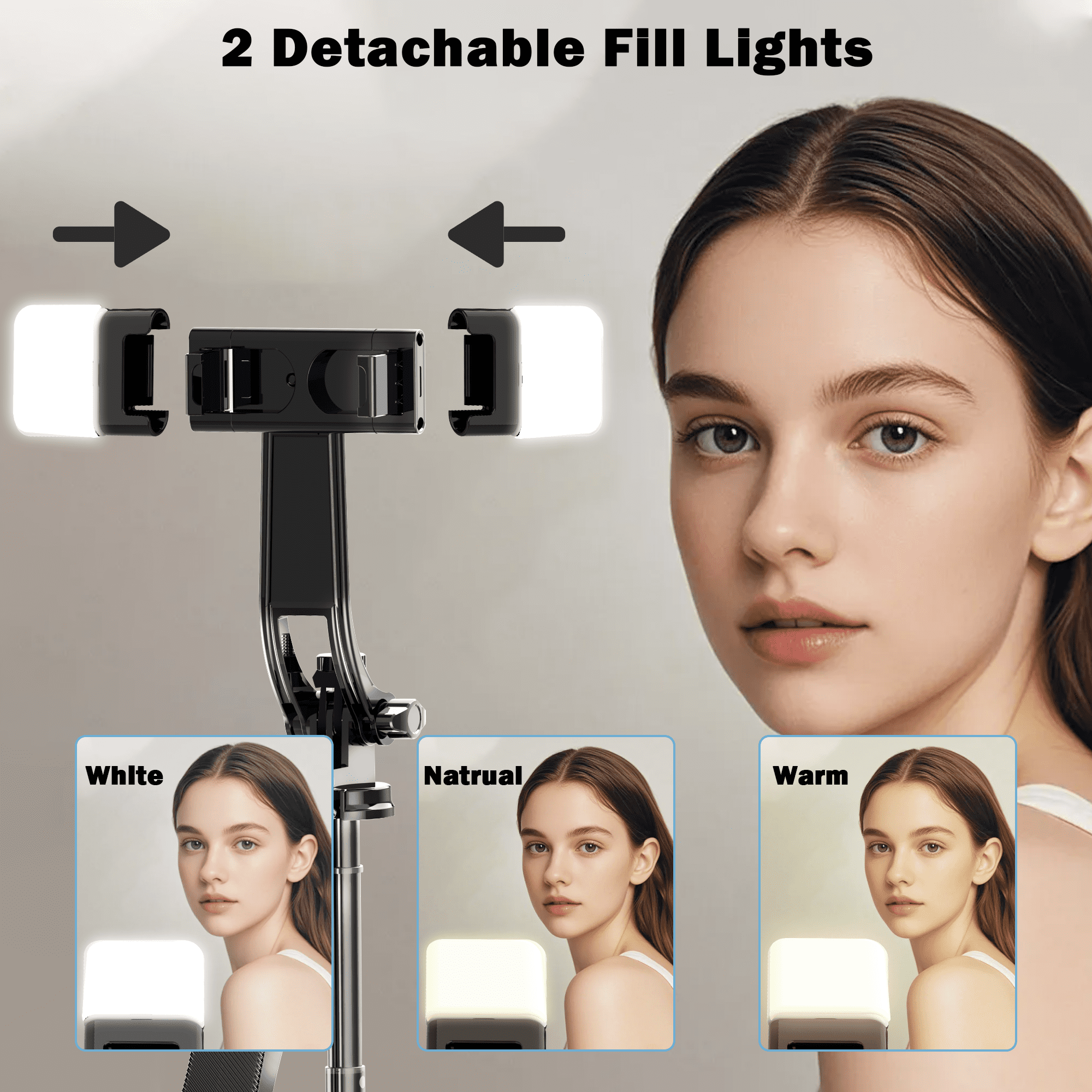 TIKBBRMG Phone Tripod and Selfie Stick 71in Extendable Phone Stand with Light, Remote & Rotatable Grip for Travel/Selfie/Recording/Vlogging, Compatible with iPhone/Android (Black)