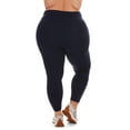 thumbnail image 5 of MeMoi Women's Seamless Fleece Lined Leggings - Womens - Female, 1X-2X, Navy, 5 of 5
