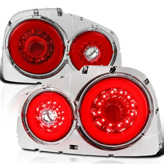 Spec-D Tuning LED Tail Lights Compatible with 1999-2002 Nissan Skyline GTR GTT R34 Left   Right Assembly